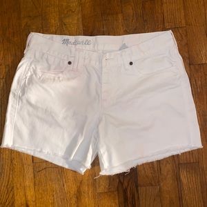 Madewell white shorts